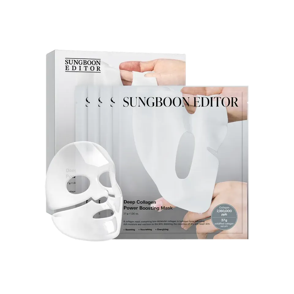 Sungboon Editor Deep Collagen maschera viso 4 pezzi elasticizzante