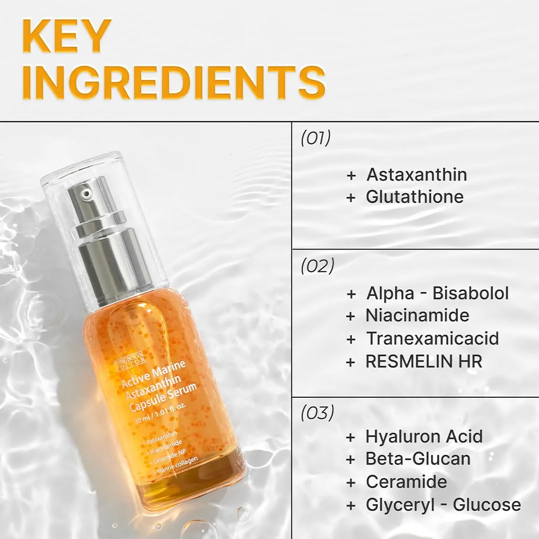 Sungboon Editor Marine Astaxanthin Siero Viso 30 ml