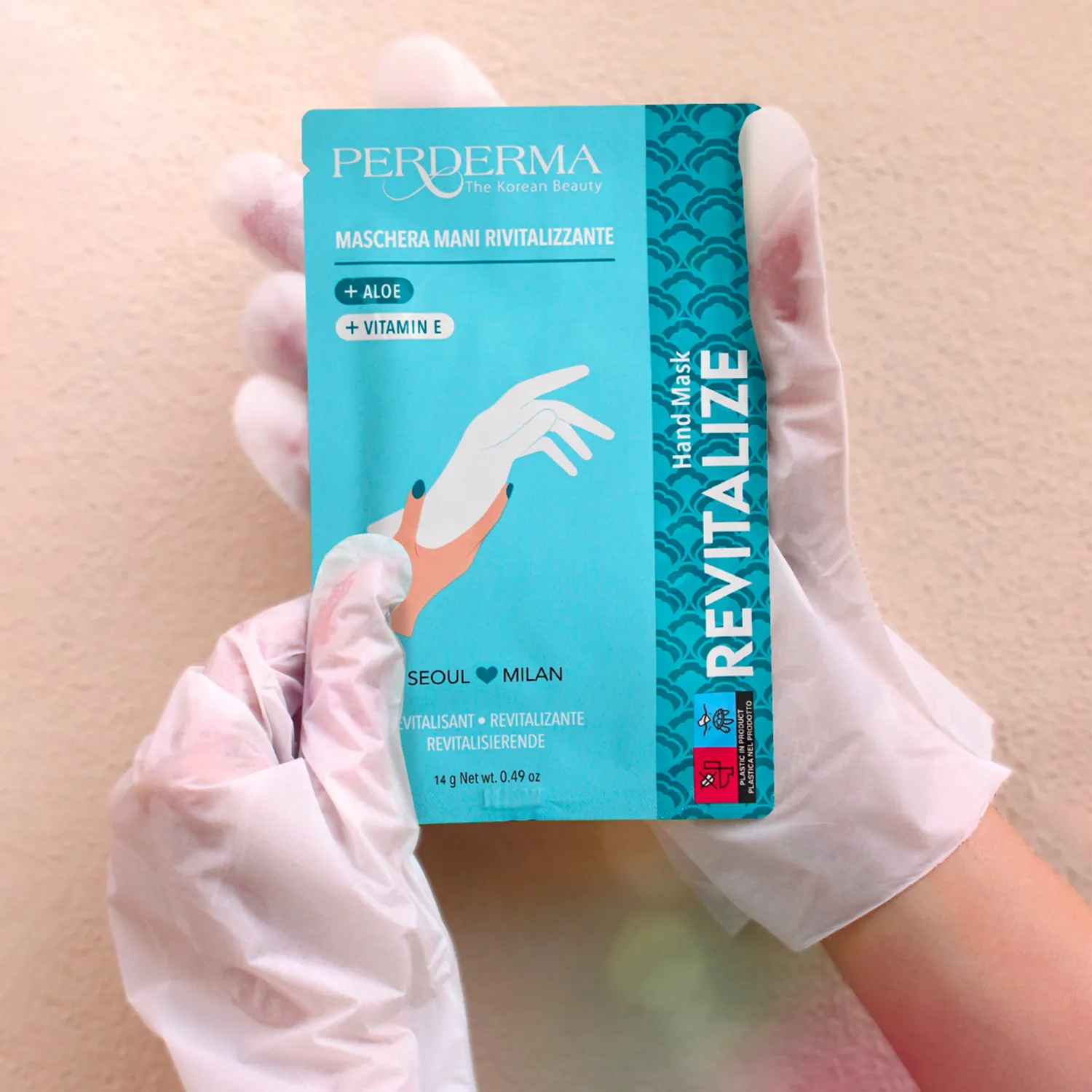 Perderma Aloe Guanti Mani Idratanti Monouso Elasticità