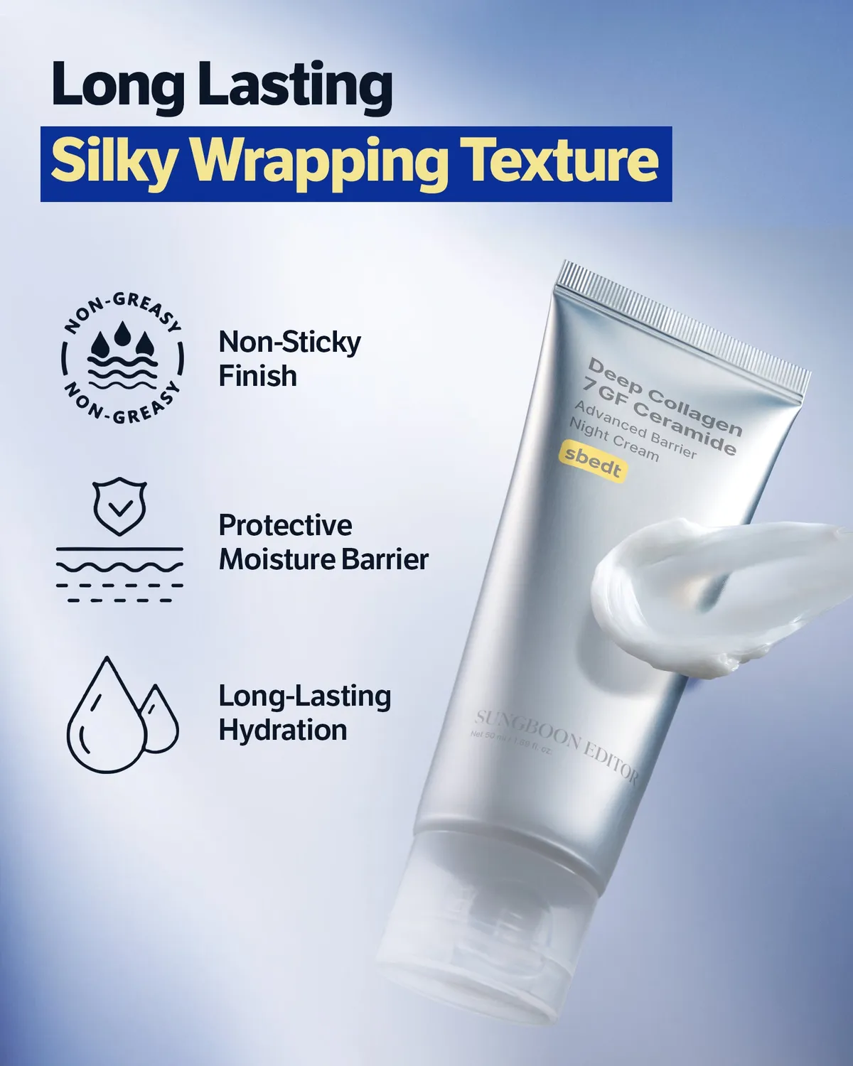 Sungboon Editor Deep Collagen 7GF crema notte 50 ml antirughe