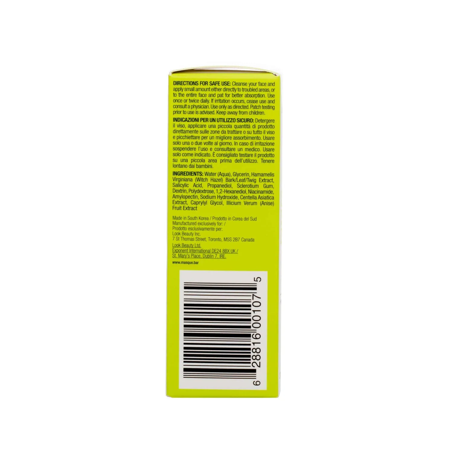 MasqueBAR my iN.gredients Salicylic Acid siero viso 2%