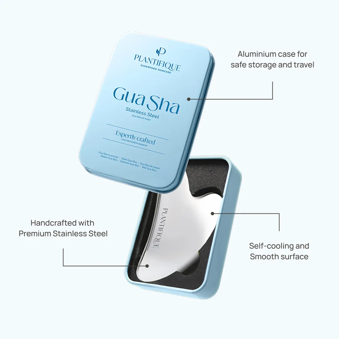 Plantifique Gua Sha Viso Acciaio Inox Sculpting