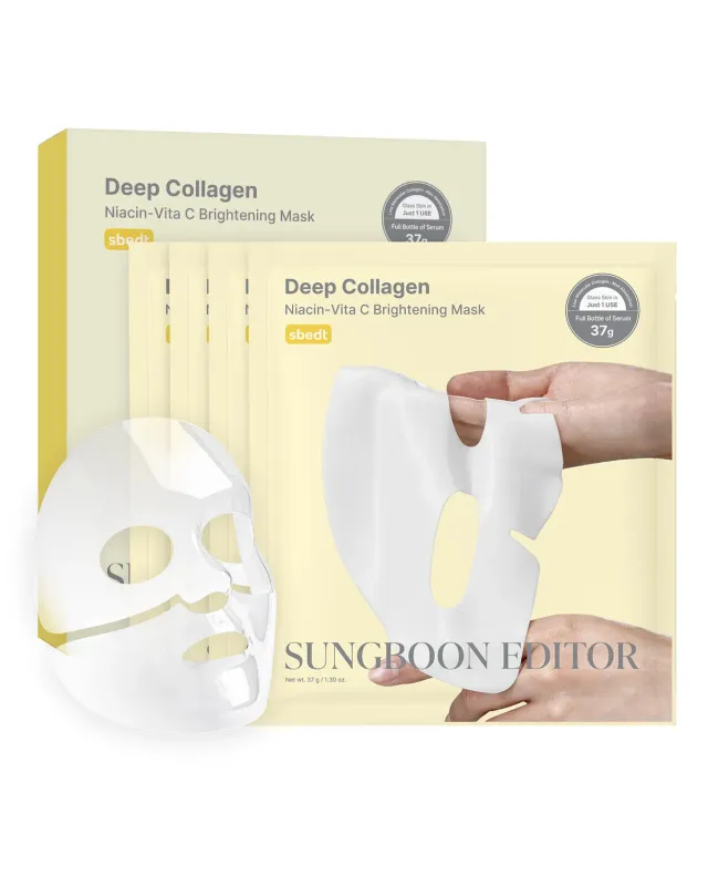 Sungboon Editor Deep Collagen maschera viso 4pz illuminante