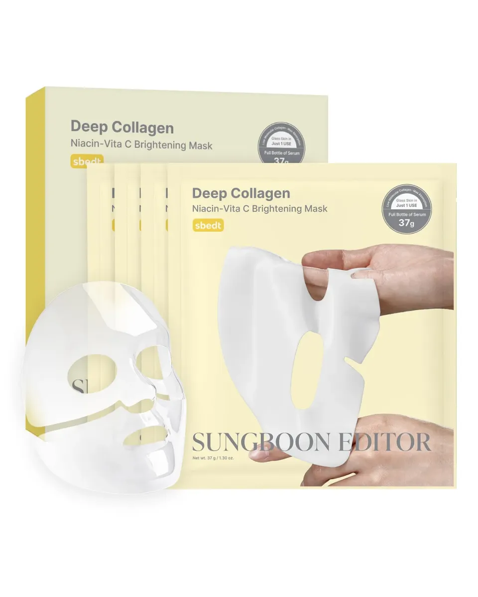 Sungboon Editor Deep Collagen maschera viso 4pz illuminante