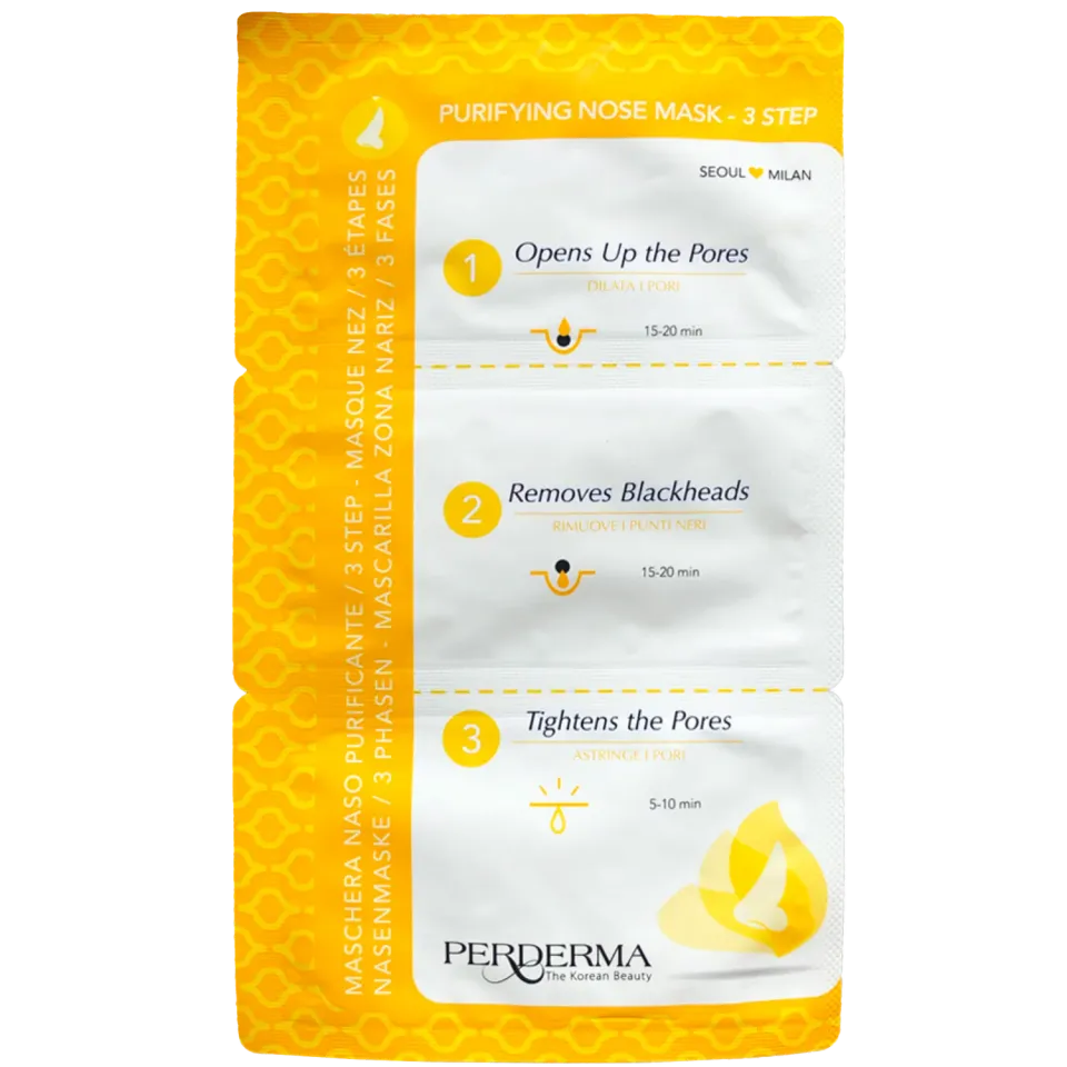 Perderma Nose Mask 3-Step Punti Neri Porri