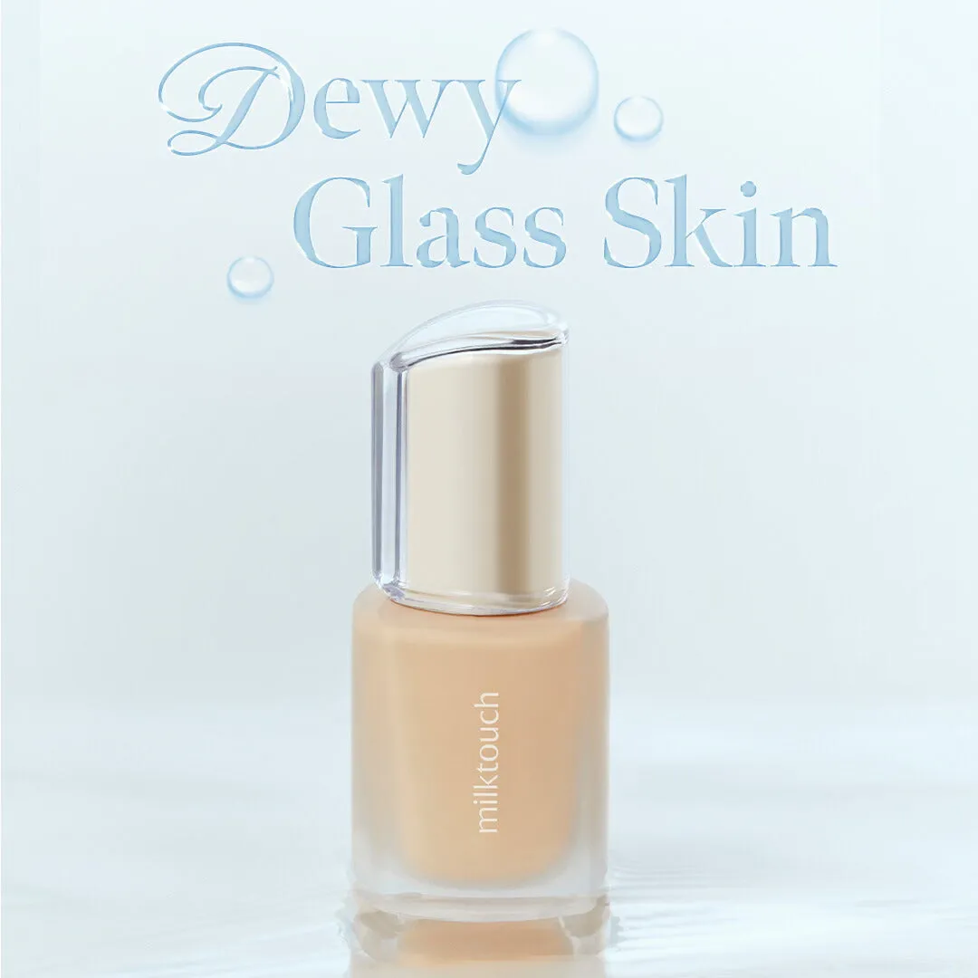 Milk Touch Dewy Glass Skin fondotinta 01 Rosy Ivory glow