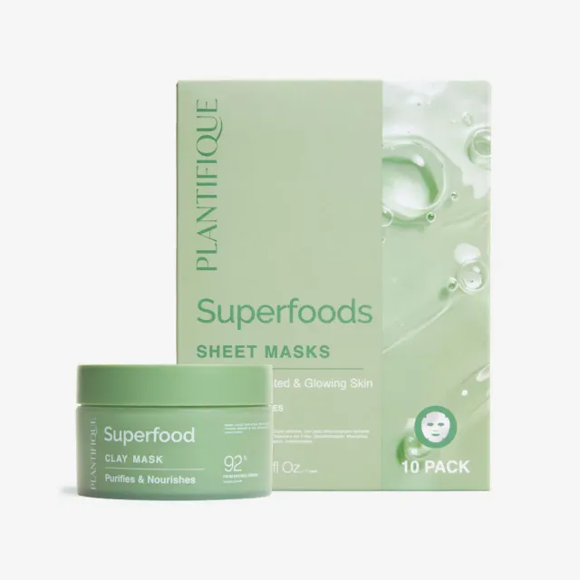 Plantifique Superfoods Powered Duo kit maschere idratante