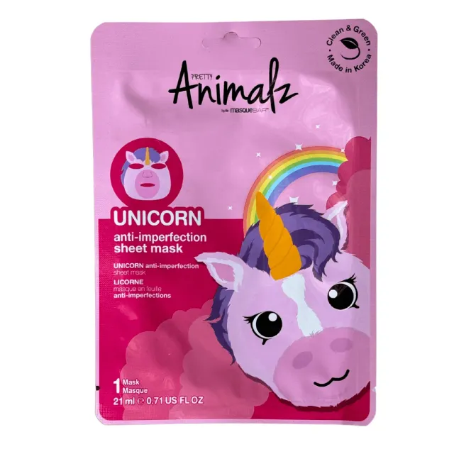 Masque Bar Pretty Animalz Unicorn maschera tessuto idratante