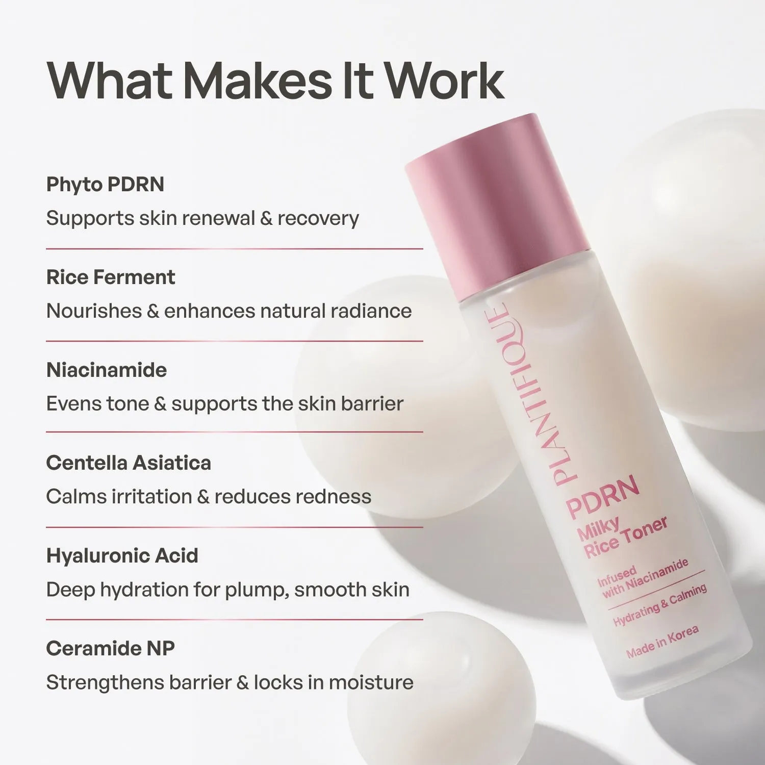 Plantifique PDRN Milky Rice tonico viso barriera idratata