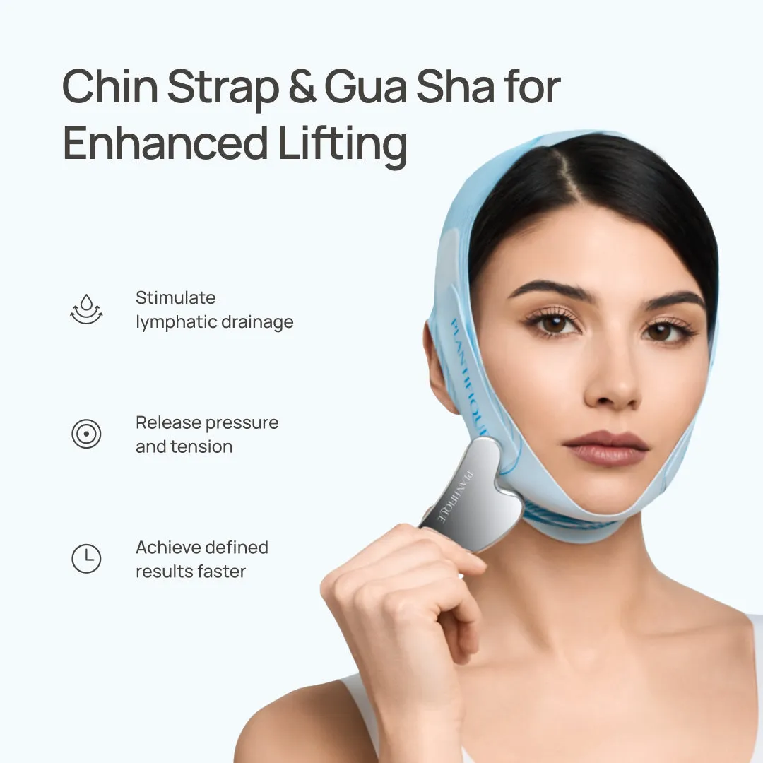 Plantifique Chin Strap Maschera Mento Lifting Blu Riutilizzabile