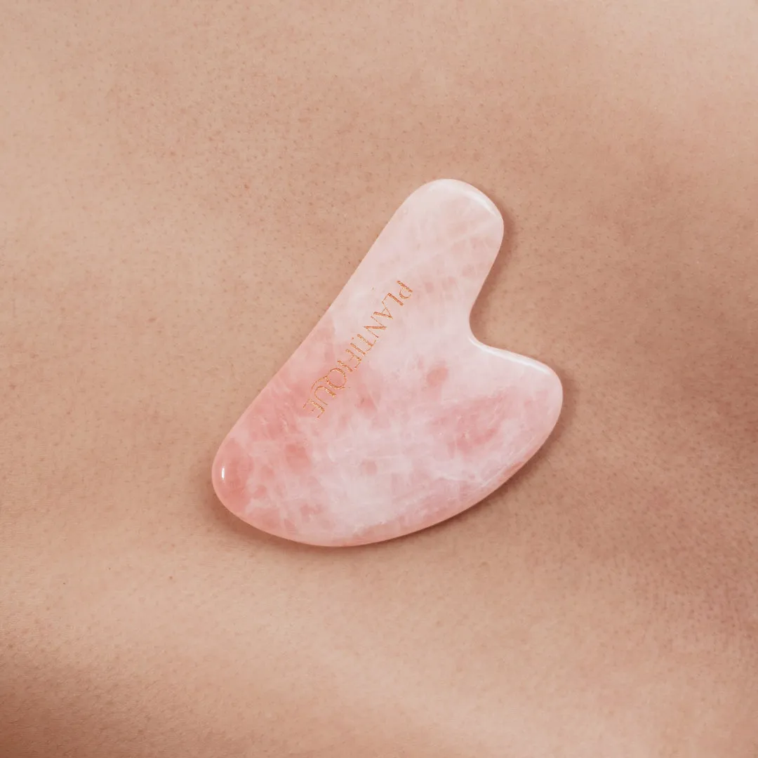 Plantifique Ultimate Gua Sha Trio Pietre Viso Giada Quarzo Acciaio