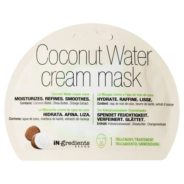 Masque Bar Ingredients Coconut Water Maschera Crema