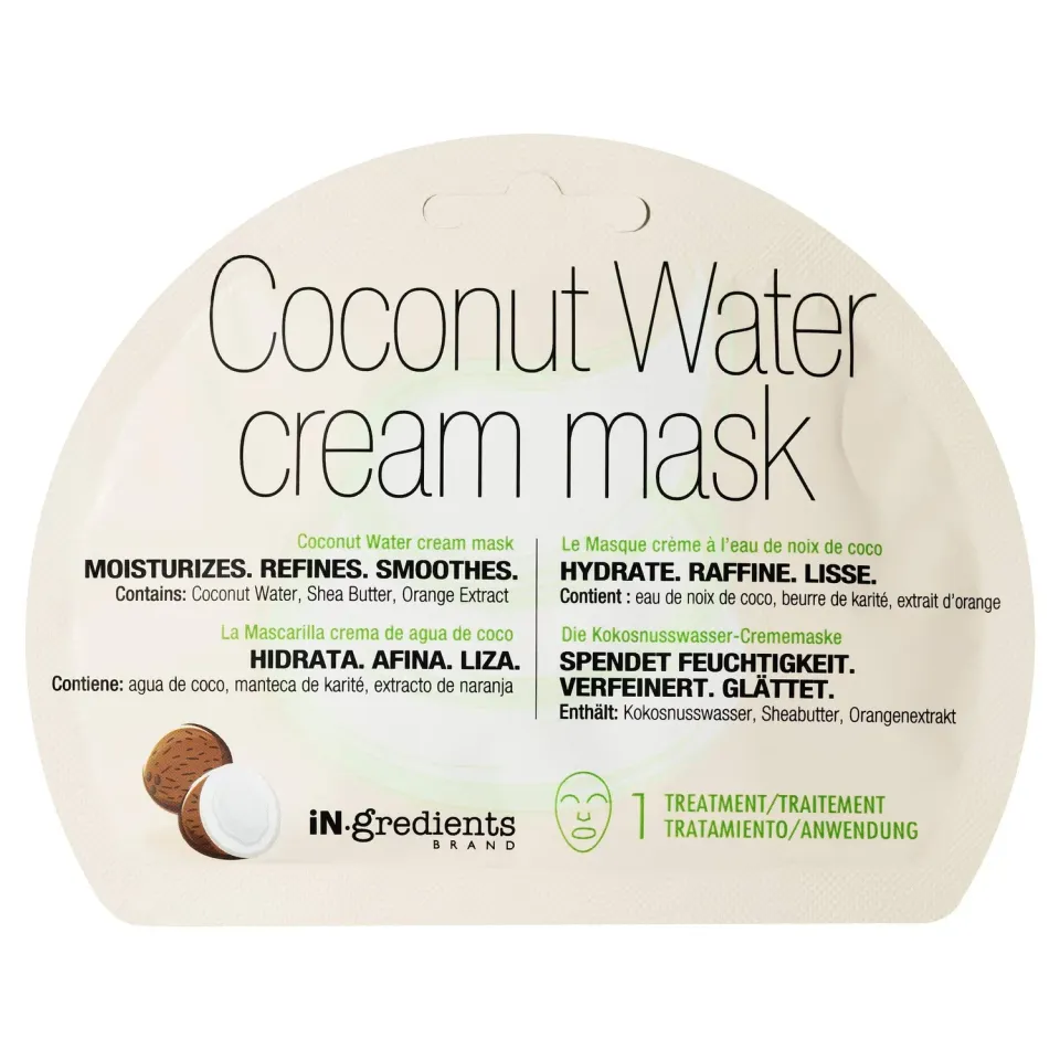 Masque Bar Ingredients Coconut Water Maschera Crema