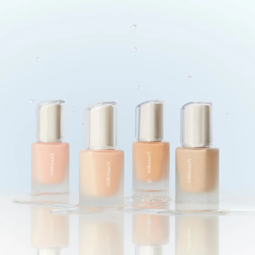 Milk Touch Dewy Glass Skin fondotinta 01 Rosy Ivory glow