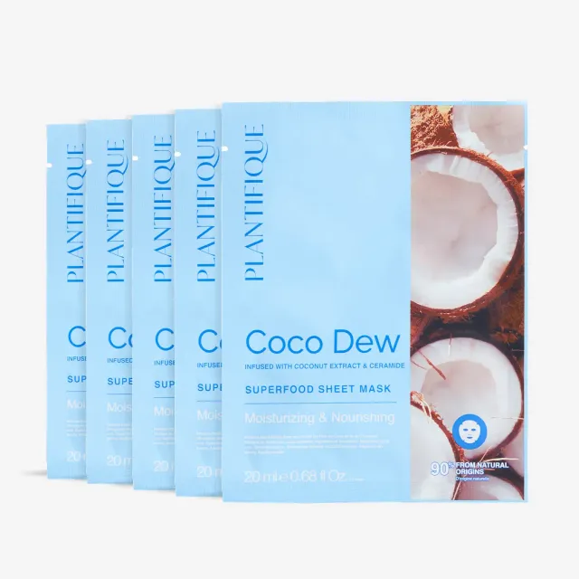 Plantifique Coco Dew maschere viso cocco pelle idratata