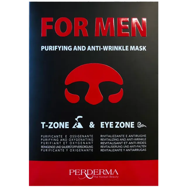 Perderma For Men kit maschere uomo 2pz purificante