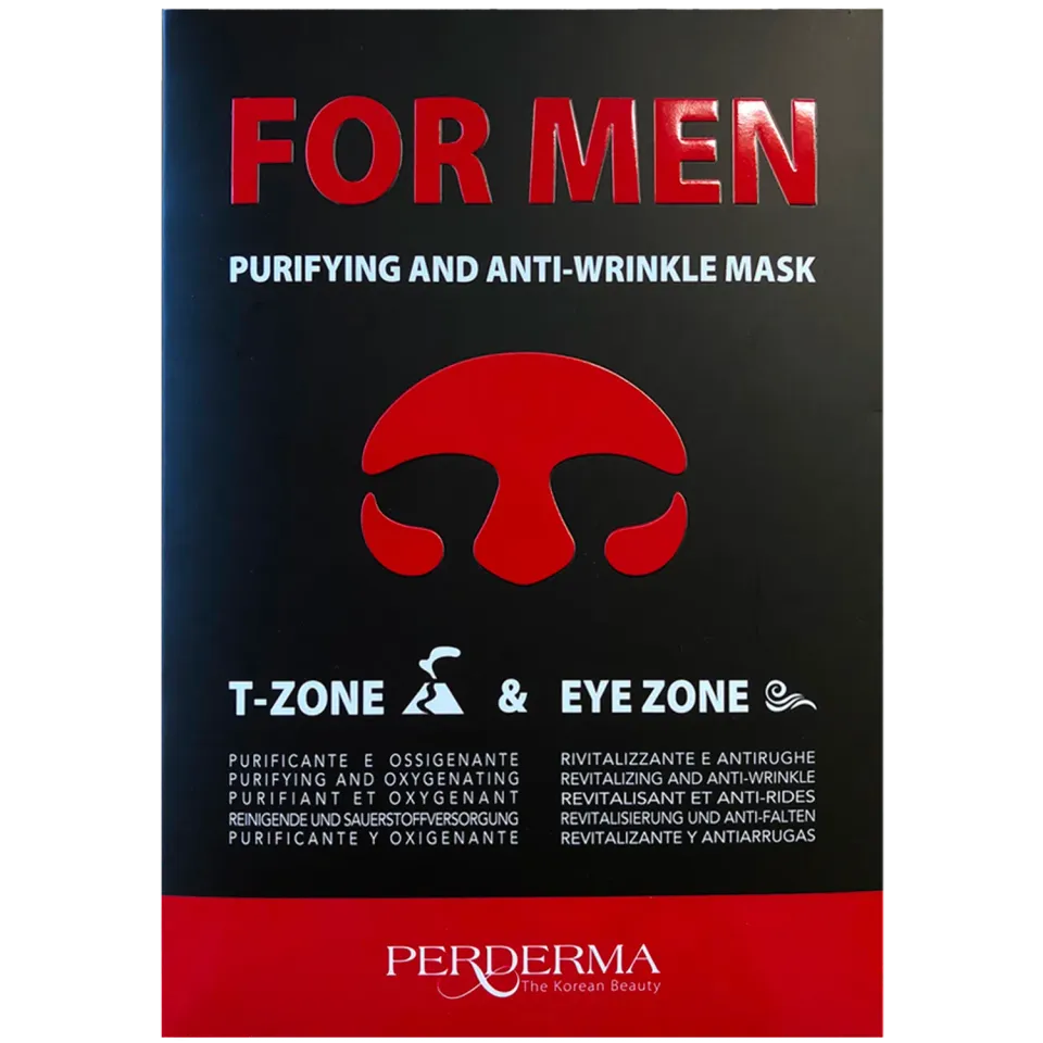 Perderma For Men kit maschere uomo 2pz purificante