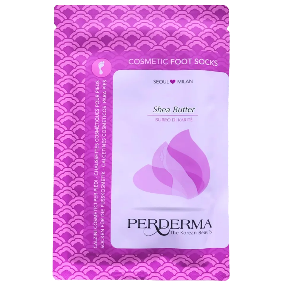 Perderma Shea Butter Foot Socks maschera piedi burro karite