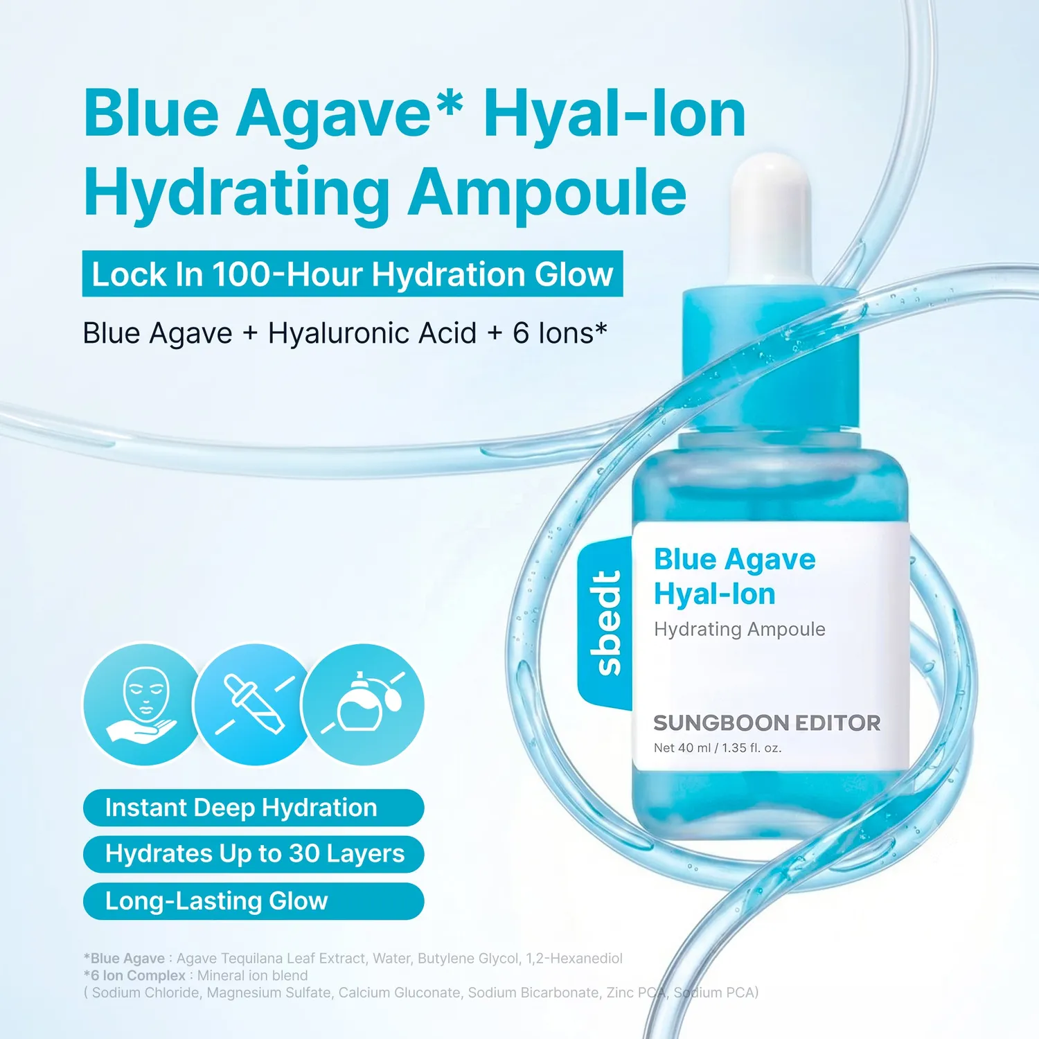 Sungboon Editor Blue Agave Hyal-Ion Siero Toy Story 5 idratante