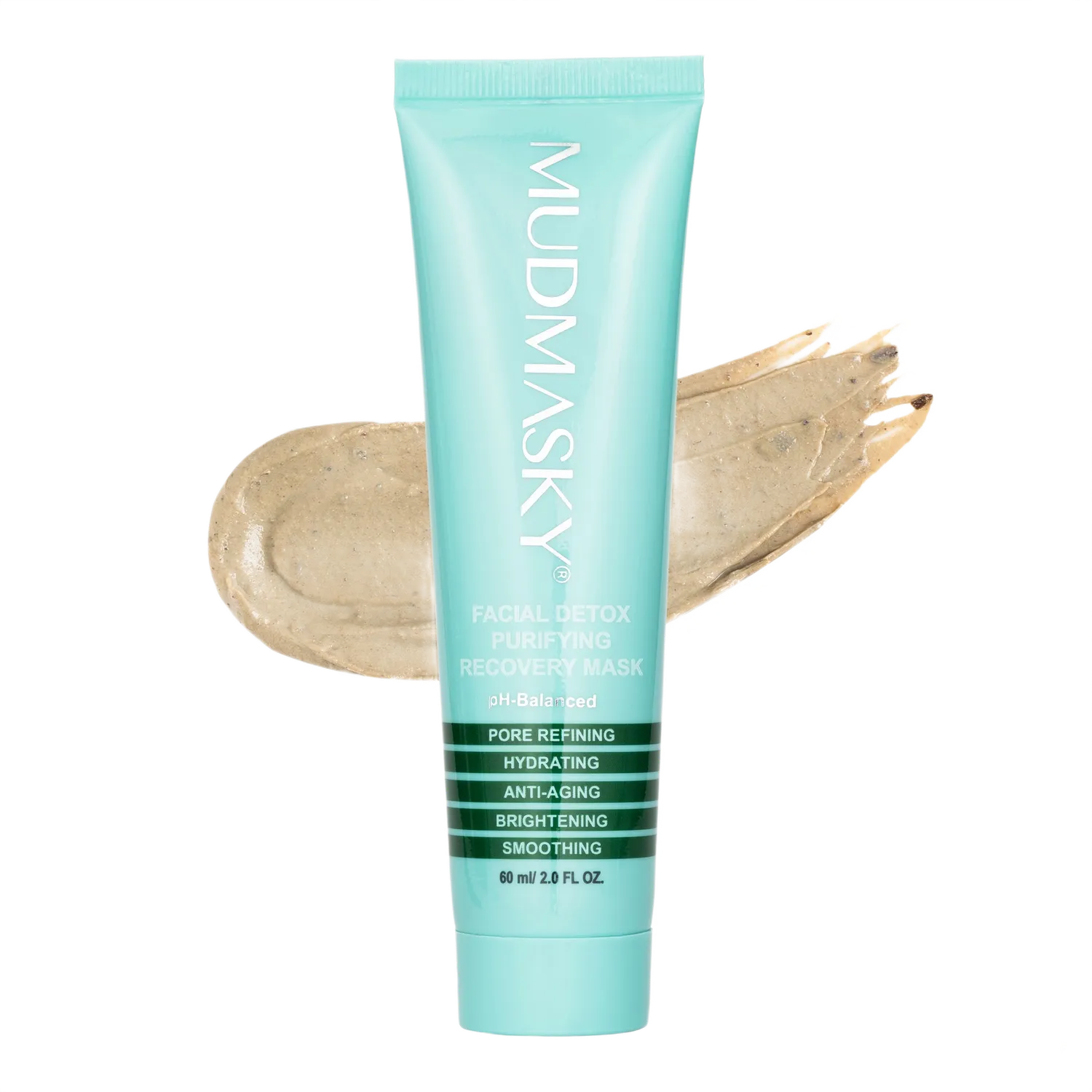 MUDMASKY Facial Detox Maschera Viso 60 ml Purificante