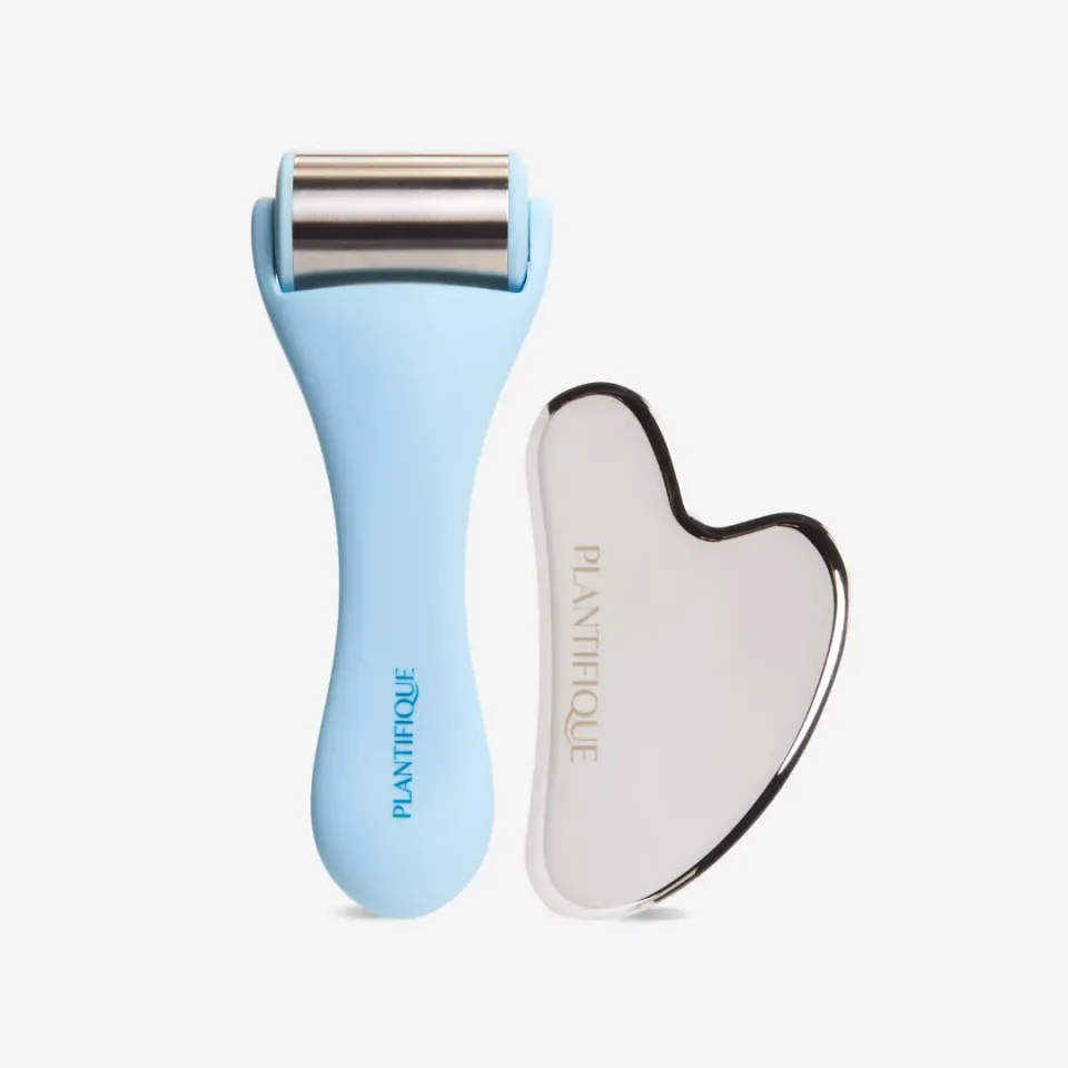 Plantifique Ice Roller & Gua Sha Set roller viso acciaio freddo