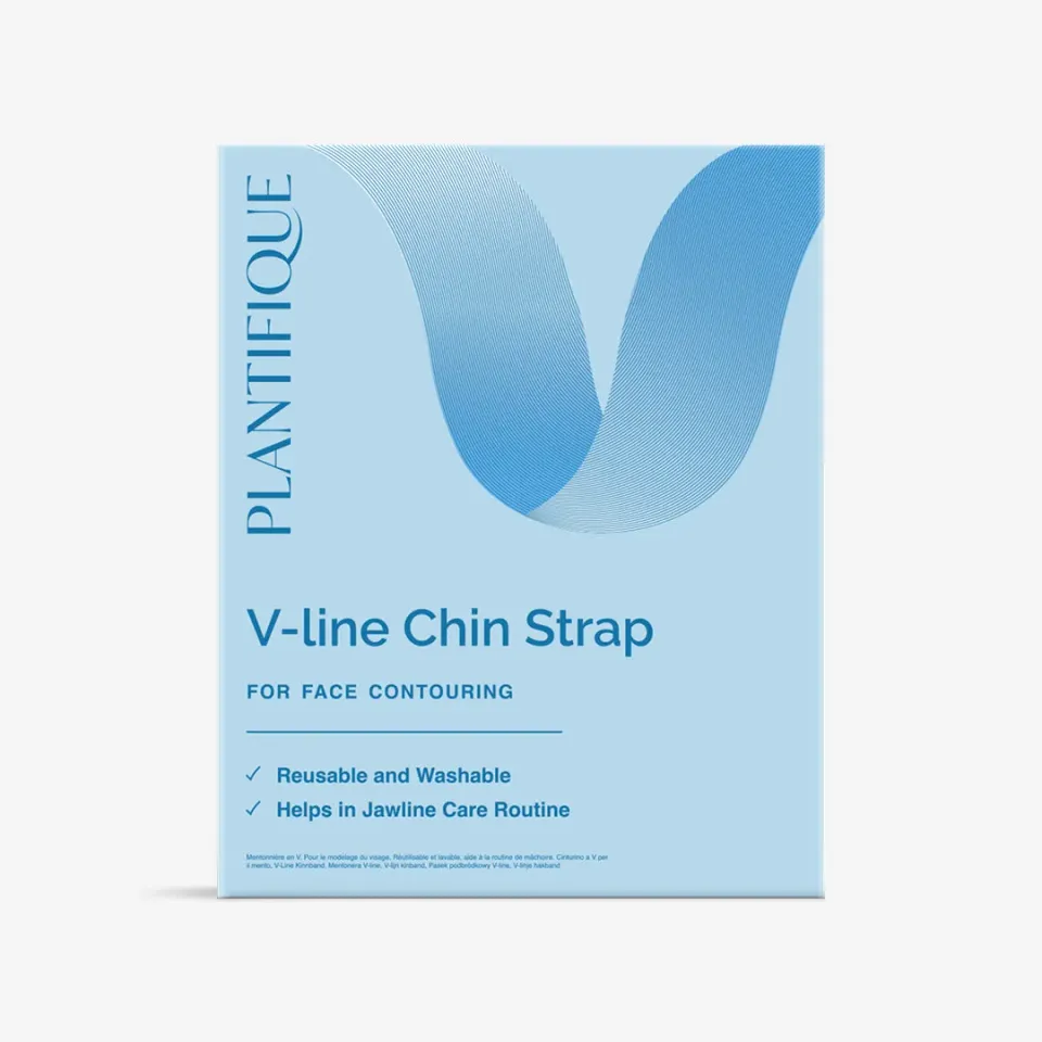 Plantifique Chin Strap Maschera Mento Lifting Blu Riutilizzabile