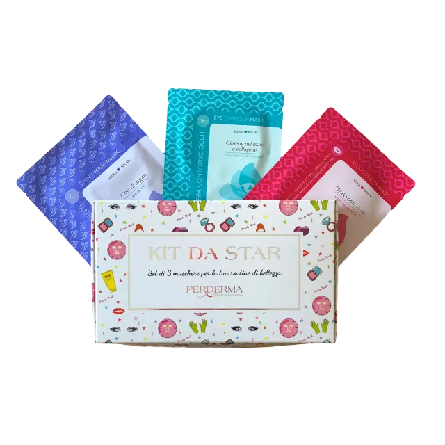Perderma Star Kit kit maschere viso in tessuto idratanti assortite