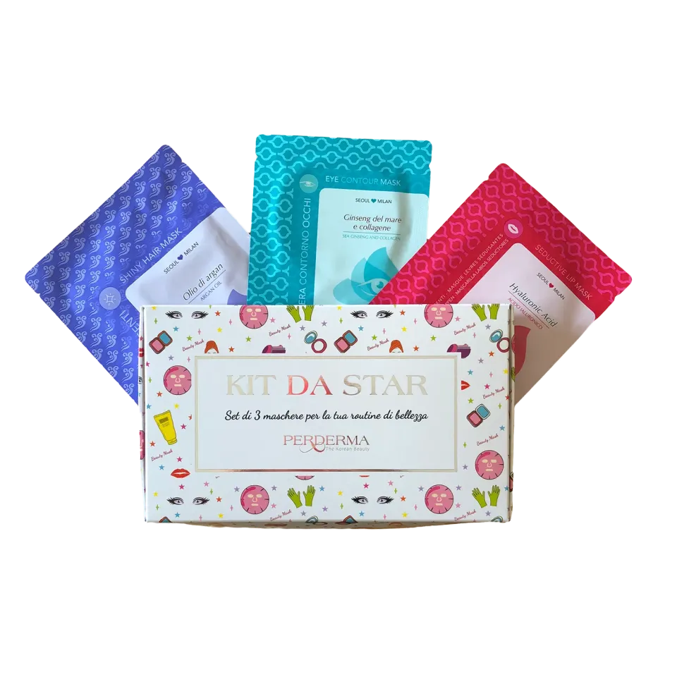 Perderma Star Kit Maschere Viso Mini Formato